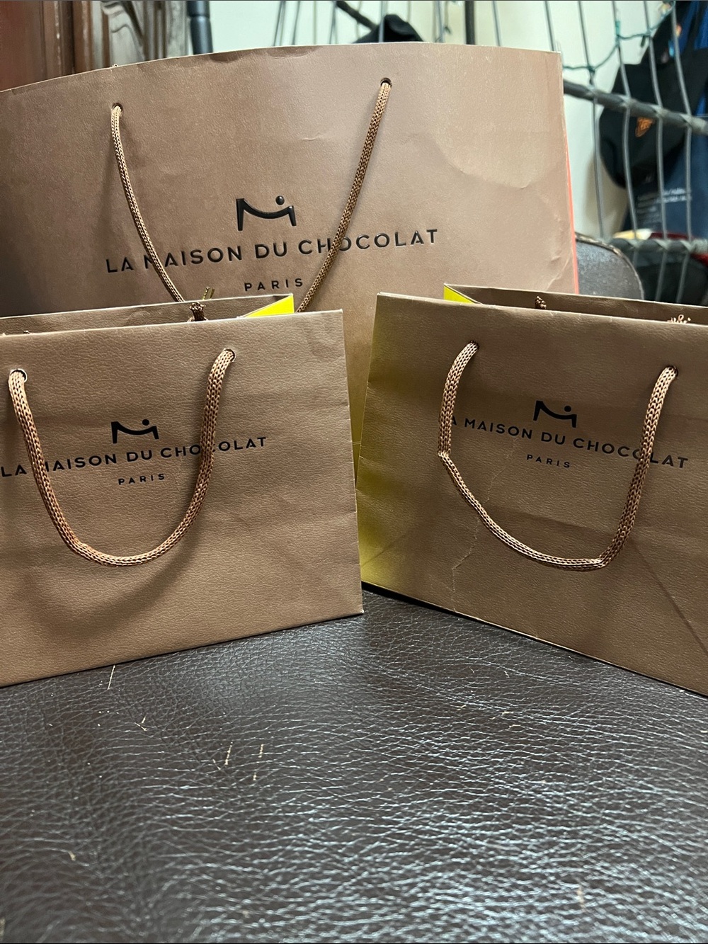 Mini Brown Gift Bag - Brown